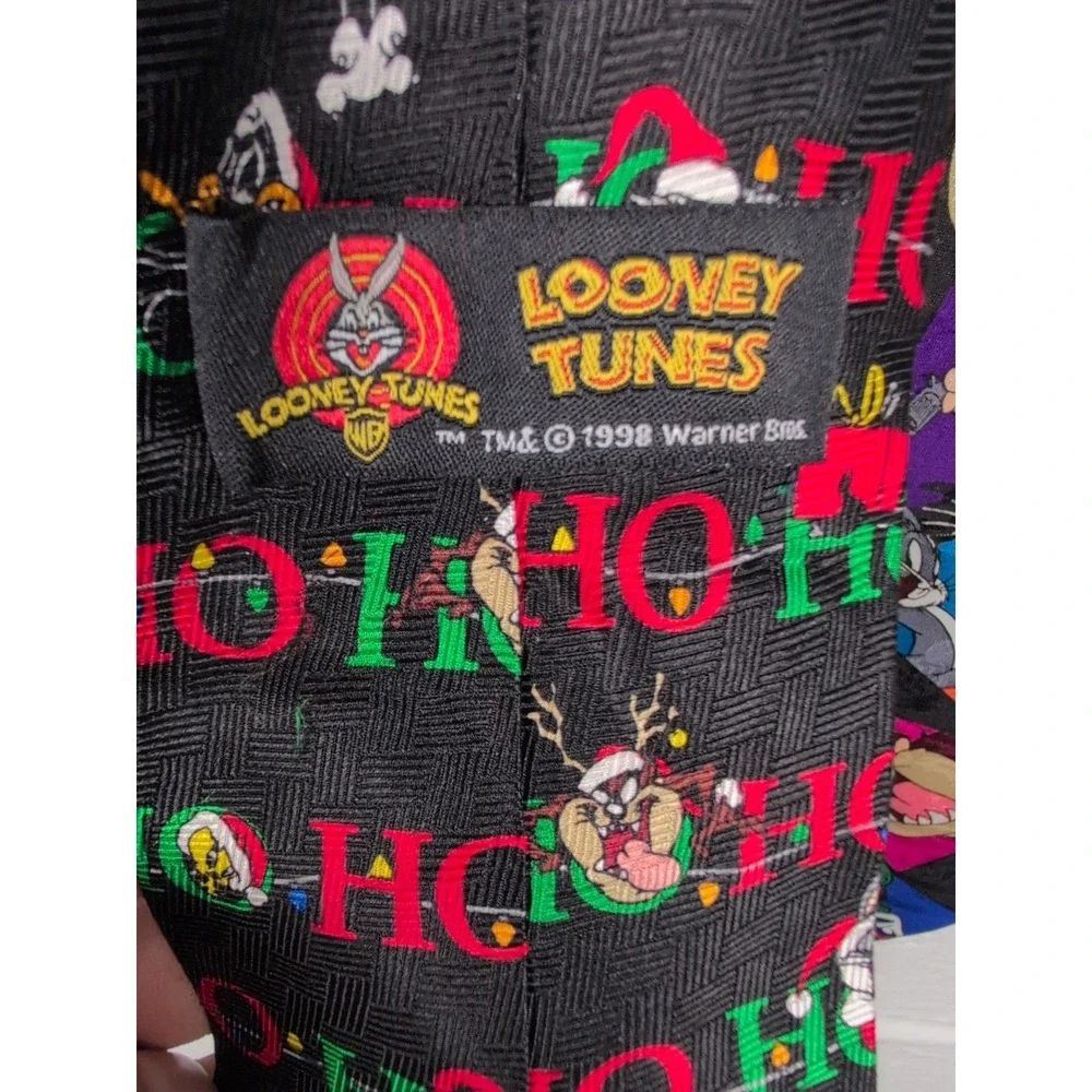 Vintage 90s Looney Tunes Silk & Polyester Ties (Lot Of 4)